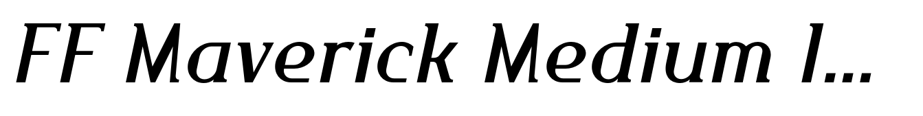 FF Maverick Medium Italic